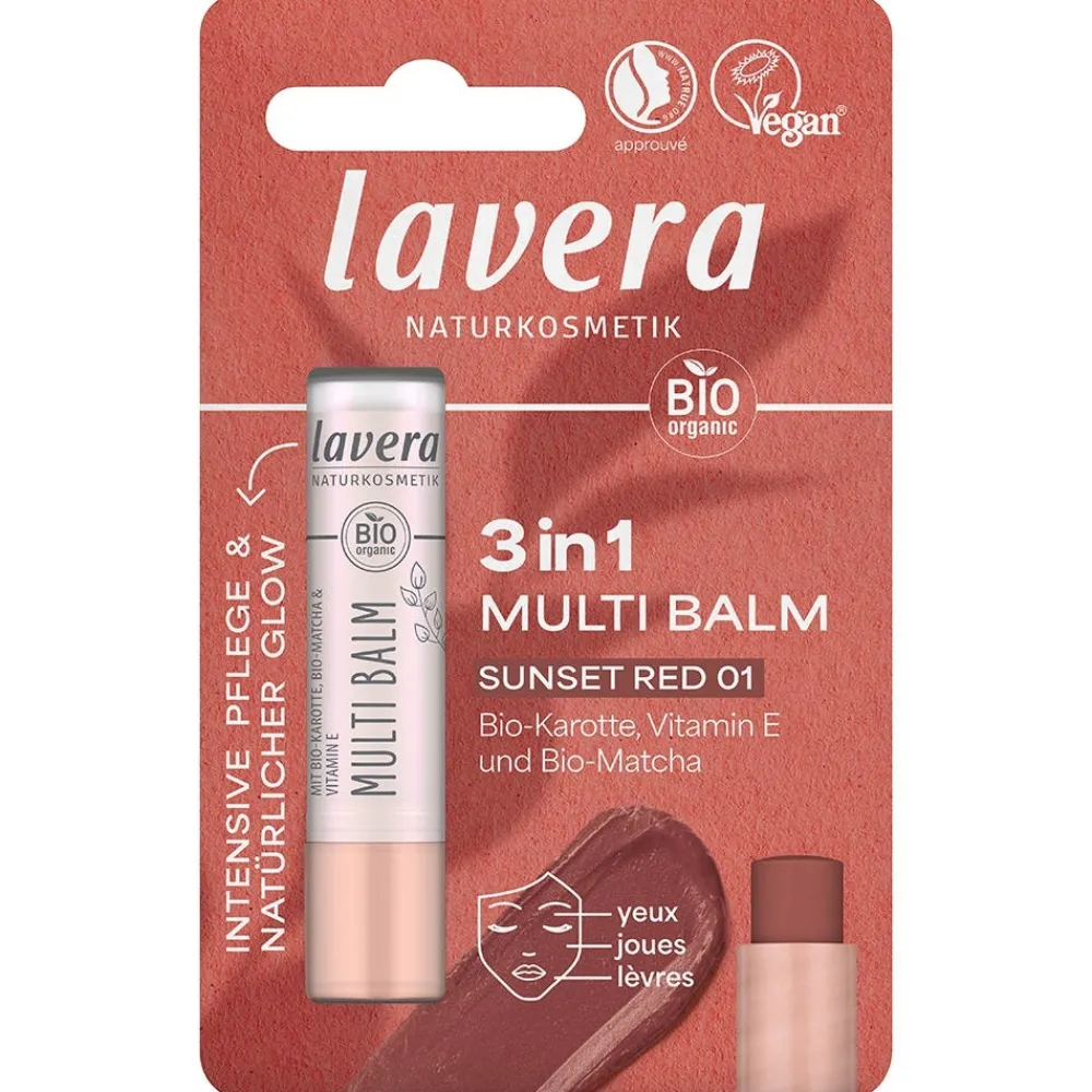 Lavera Lippenpflege|Multi Balm Sunset (01 Red) 4,5 g