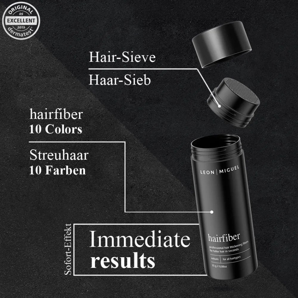 Leon Miguel Haarverdichtung^Hair Fiber schwarz 25 g