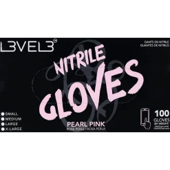 Nitrile Gloves Large Pearl Pink-Level3 Hot