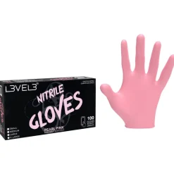 Nitrile Gloves Large Pearl Pink-Level3 Hot