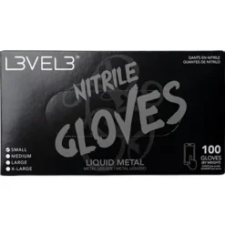 Level3 Hygiene & Desinfektion|Einwegartikel|Nitrile Gloves Large Liquid Metal