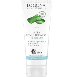 LOGONA Hagel Nature|Gesicht^3 in 1 Reinigungsmilch Bio-Aloe Vera 100 ml