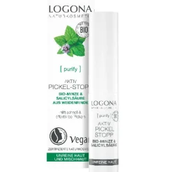 LOGONA Hagel Nature|Gesicht^Aktiv Pickel-Stopp Bio-Minze & Salicylsäure 6 ml