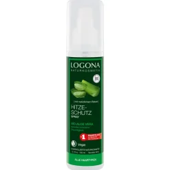 LOGONA Hagel Nature| Haarspray & Haarlack|Hitzeschutz Spray Bio-Aloe Vera 150 ml