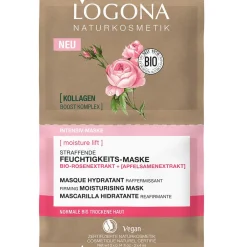 LOGONA Hagel Nature|Gesicht|Moisture Lift Straffende Feuchtigkeitsmaske Bio-Rosenextrat & Bio-Apfelsamenextrakt 8 ml