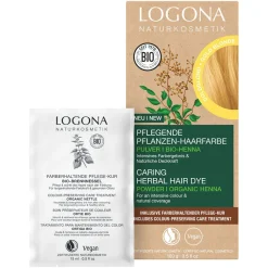 Pflanzen-Haarfarbe Pulver Goldblond 100 ml-LOGONA Online