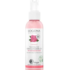 Reichhaltige Reinigungsmilch Bio-Damaszener Rose 125 ml-LOGONA New