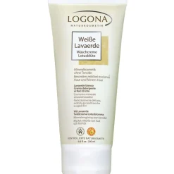 LOGONA Hagel Nature|Weiße Lavaerde Waschcreme Lotusblüte 200 ml