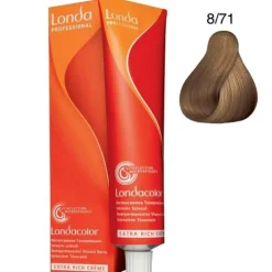 Demi-Permanent Color Creme 8/71 Hellblond Braun-Asch 60 ml-Londa New
