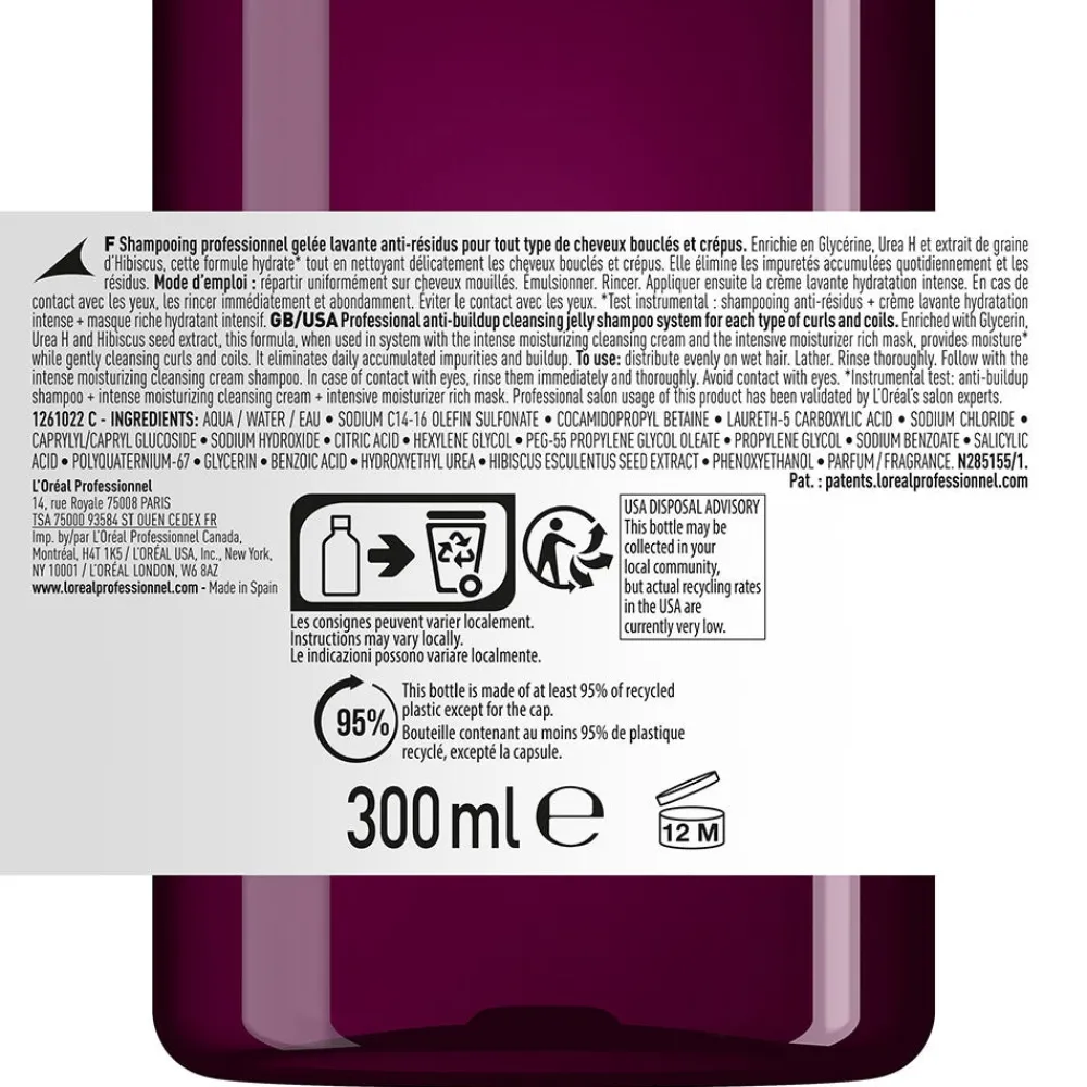 L'Oréal Professionnel Paris Shampoo|Curl Expression Anti-Buildup Clean Jelly 300 ml