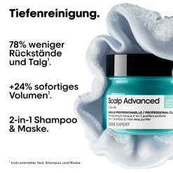 L'Oréal Professionnel Paris Haarkur|Série Expert Scalp Advanced Anti-Oiliness 2in1 Deep Purifier Clay 250 ml