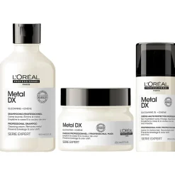 L'Oréal Professionnel Paris Haarkur| Shampoo^Serie Expert Metal DX Pflegeset UV-Schutz Bundle