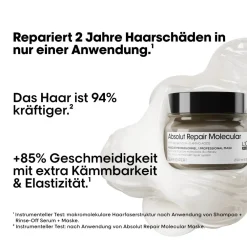 L'Oréal Professionnel Paris Reparatur & Stärkung| Haarkur^Serie Expert Absolut Repair Molecular Maske 250 ml