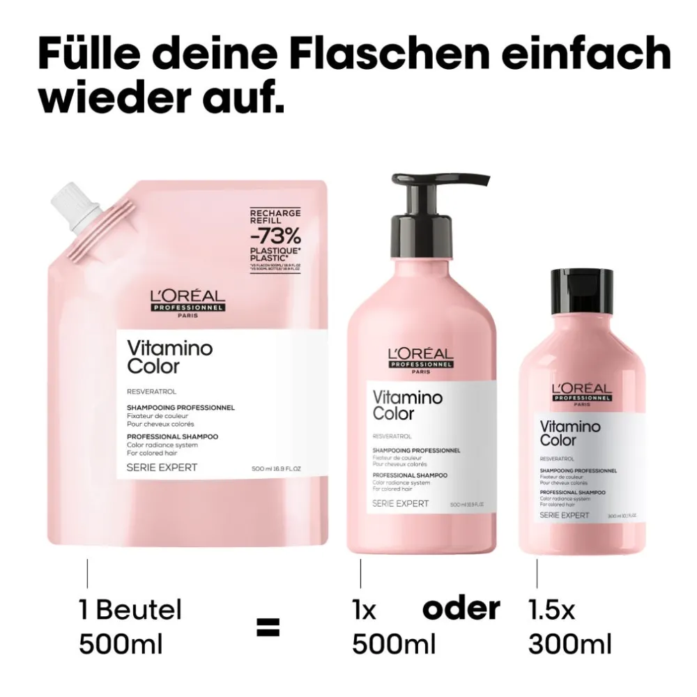 L'Oréal Professionnel Paris Shampoo|Serie Expert Vitamino Color Shampoo Refill 500 ml