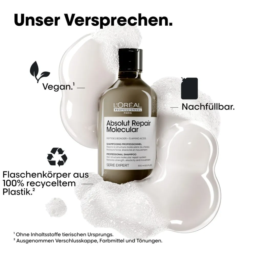 L'Oréal Professionnel Paris Shampoo|Serie Expert Absolut Repair Molecular Shampoo Refill 500 ml