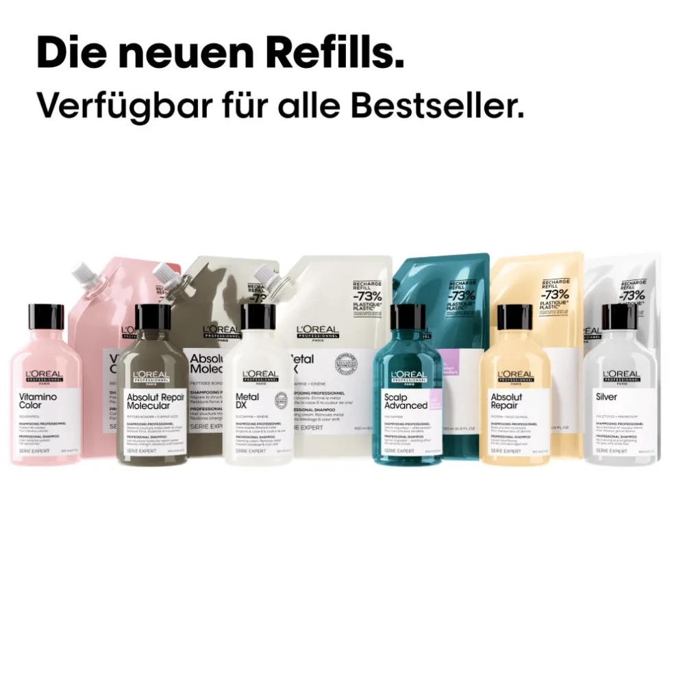 L'Oréal Professionnel Paris Shampoo|Serie Expert Absolut Repair Molecular Shampoo Refill 500 ml