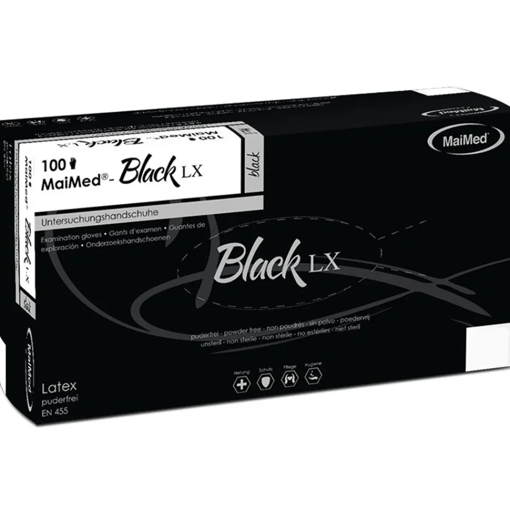 MaiMed Einwegartikel^Handschuh Black 100 Stück Gr. S