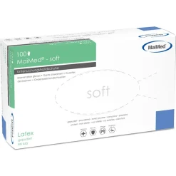 MaiMed Hygiene & Desinfektion|Einwegartikel^Latexhandschuhe Transparent 100 Stück Gr. S