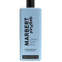 Man Classic Steel Blue Shower Gel 400 ml-MARBERT New