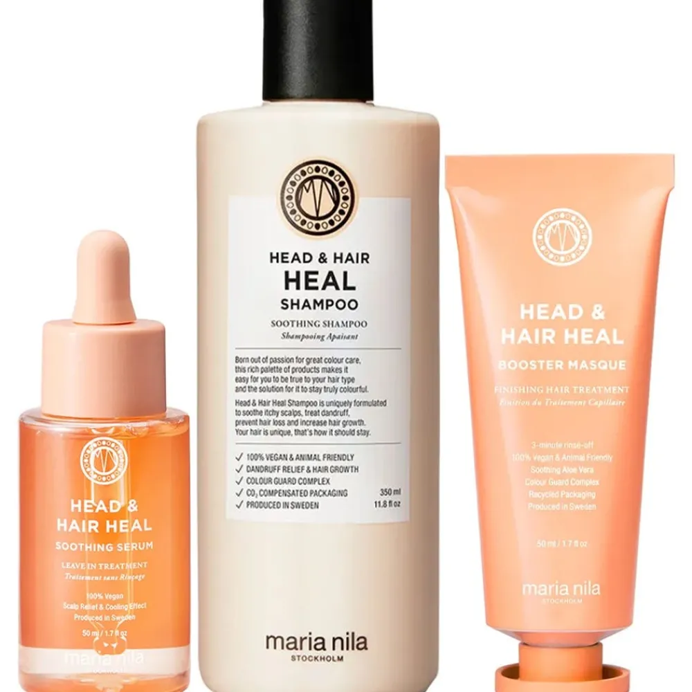 Maria Nila Haarausfall|Haarverdichtung^Head & Hair Heal Soothing Booster Bundle