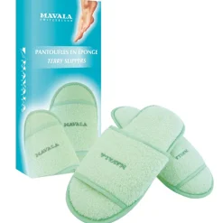 Baumwollfrottee-Pantoffeln-Mavala Hot