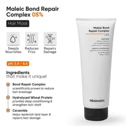 Minimalist Reparatur & Stärkung| Haarkur^Maleic Bond Repair Complex 5% Mask 200 g