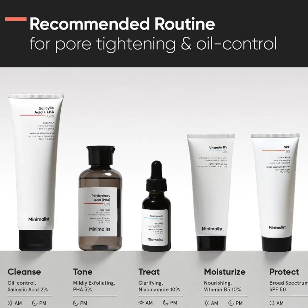 Polyhyd Acid (PHA) 03% Face Toner 150 ml-Minimalist Best