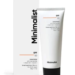 Minimalist Uv-Schutz & Pflege|Gesicht|SPF 50  Sunscreen 50 g