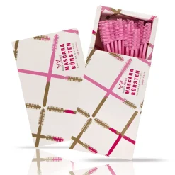 Miss Lashes Gesicht^Mascarabürsten rosa 100 Stück