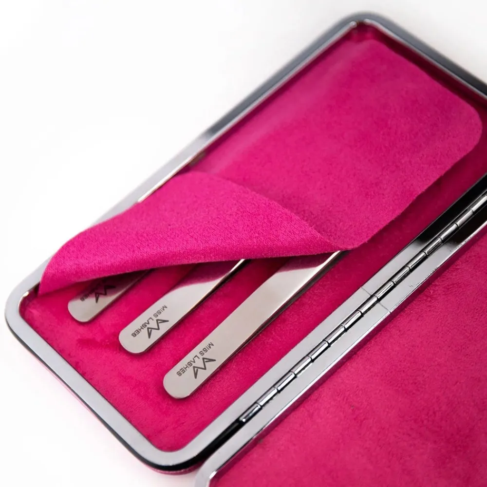 Pinzetten Magnet Etui Pink-Miss Lashes Clearance