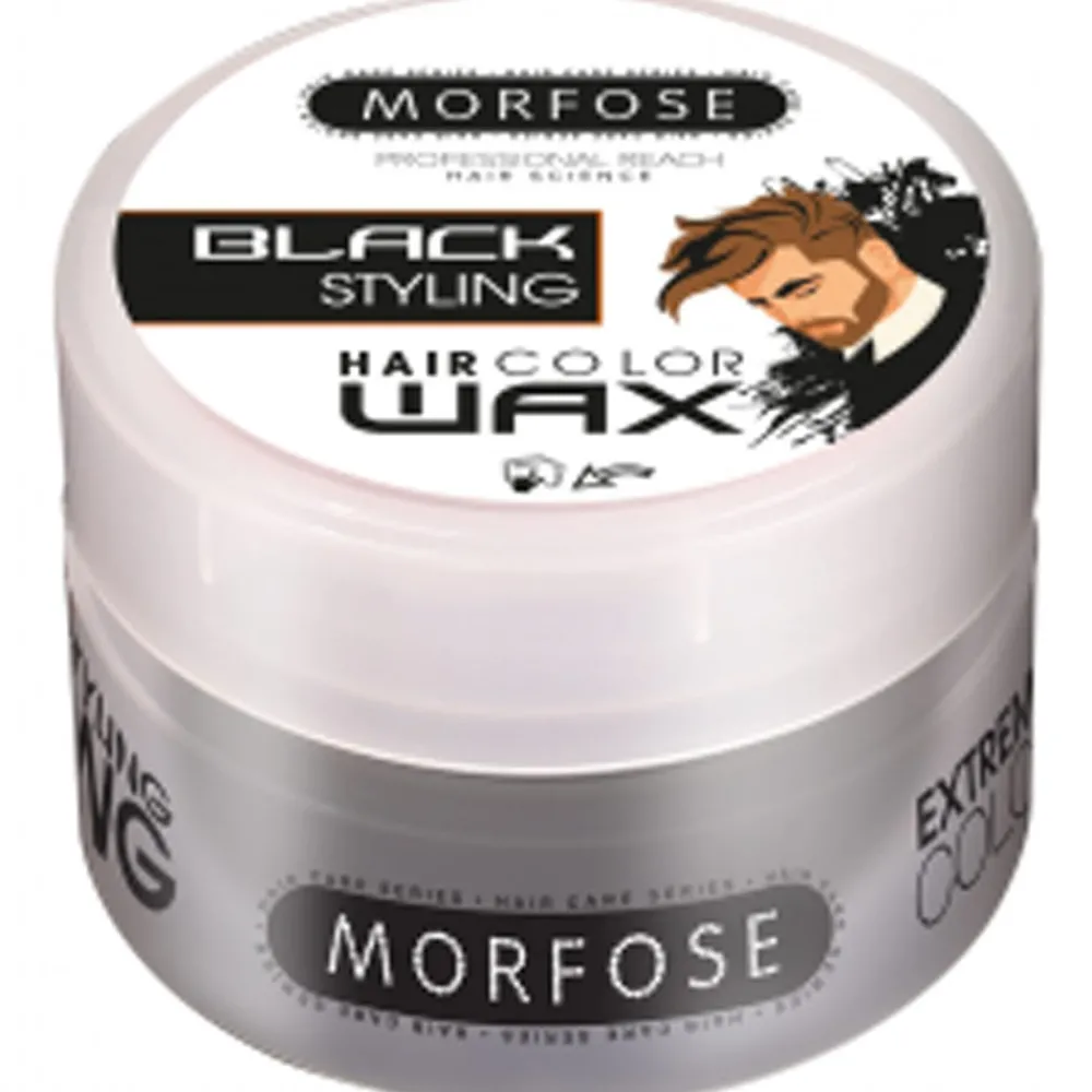 Morfose Pomade & Wachs|Color Haar Wax Schwarz 100 ml