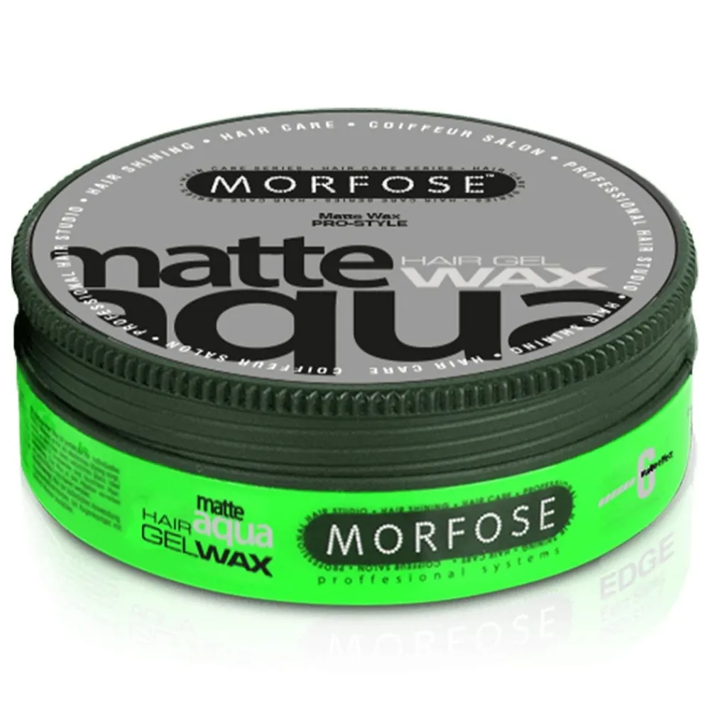 Morfose Pomade & Wachs|Matte Aqua Hair Wax Green 175 ml
