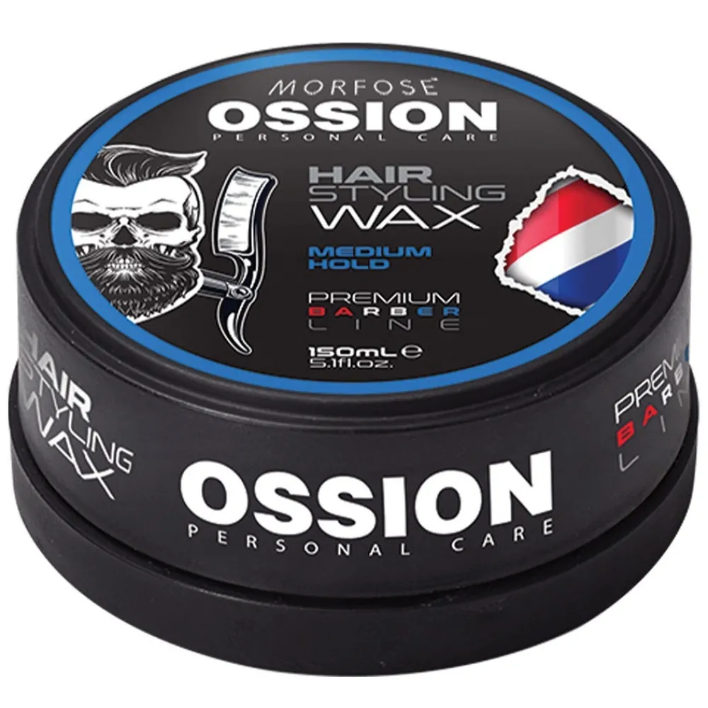 Morfose Pomade & Wachs^Ossion Premium Barber Hair Wax Medium Hold 150 ml