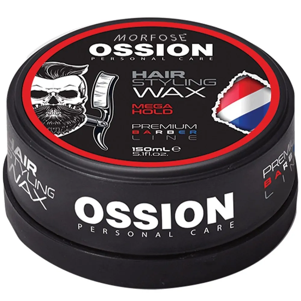 Ossion Premium Barber Hair Wax Mega Strong 150 ml-Morfose New