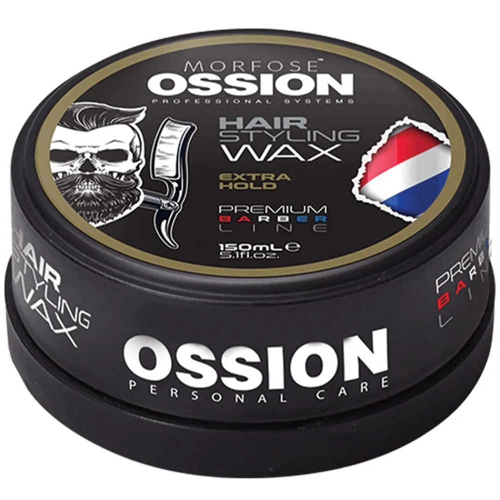 Morfose Pomade & Wachs^Ossion Premium Barber Hair Wax Extra Strong 150 ml
