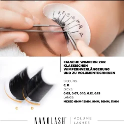 Nanolash Wimpern^Volume Lashes 0.12 D 6-13mm