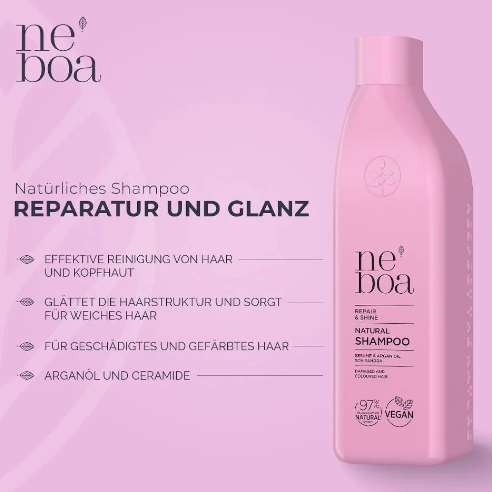 neboa Hagel Nature| Shampoo|Repair & Shine Natural Shampoo 300 ml