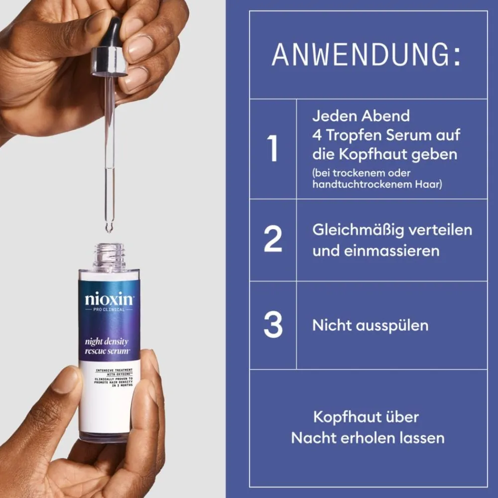 Nioxin Kopfhautpflege|Haarausfall|Night Density Rescue Serum 70 ml