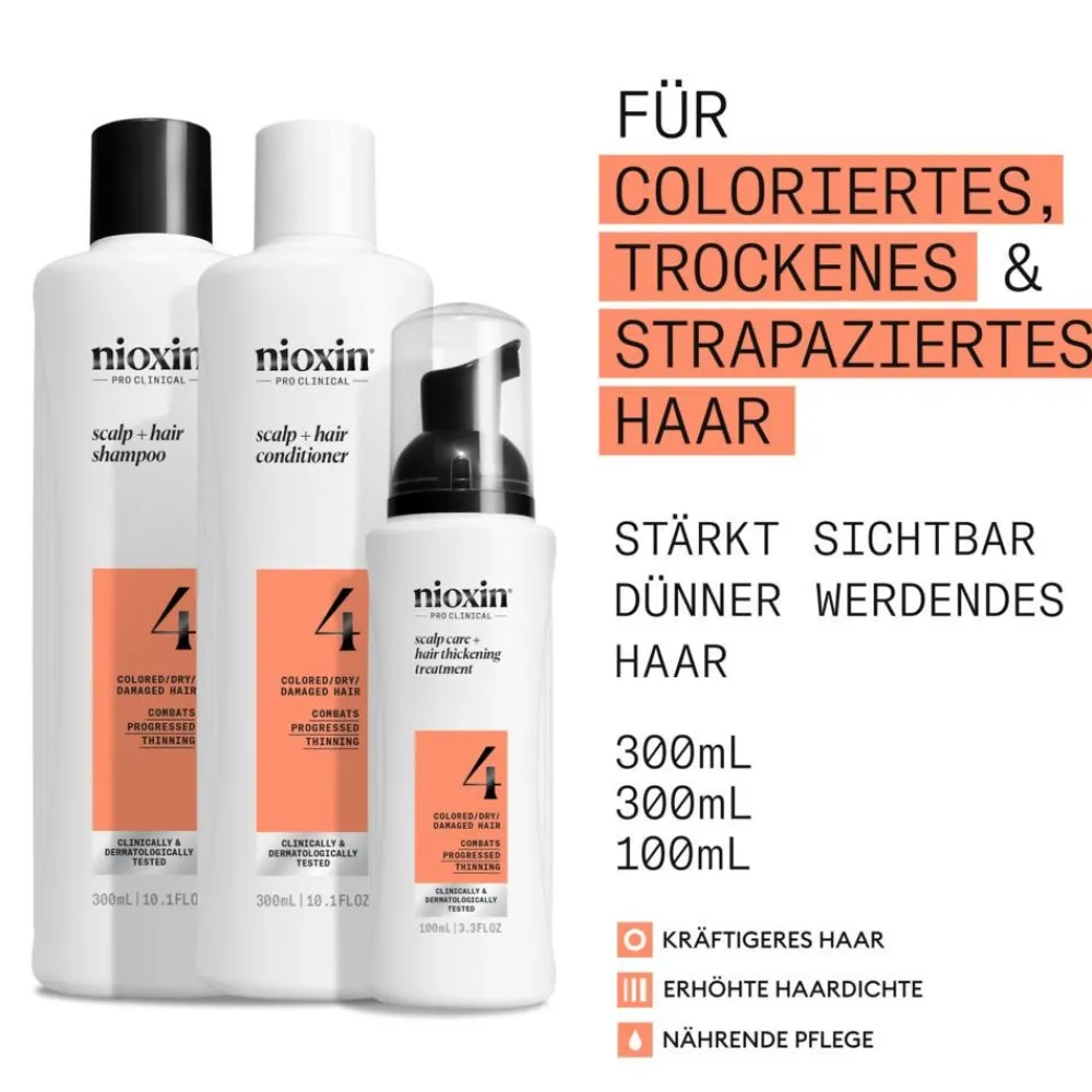 Nioxin Kopfhautpflege|Haarausfall^Scalp + Hair Thickening System 4 Set