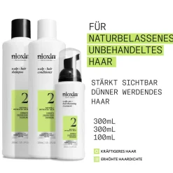 Nioxin Kopfhautpflege|Haarausfall|Scalp + Hair Thickening System 2 Set