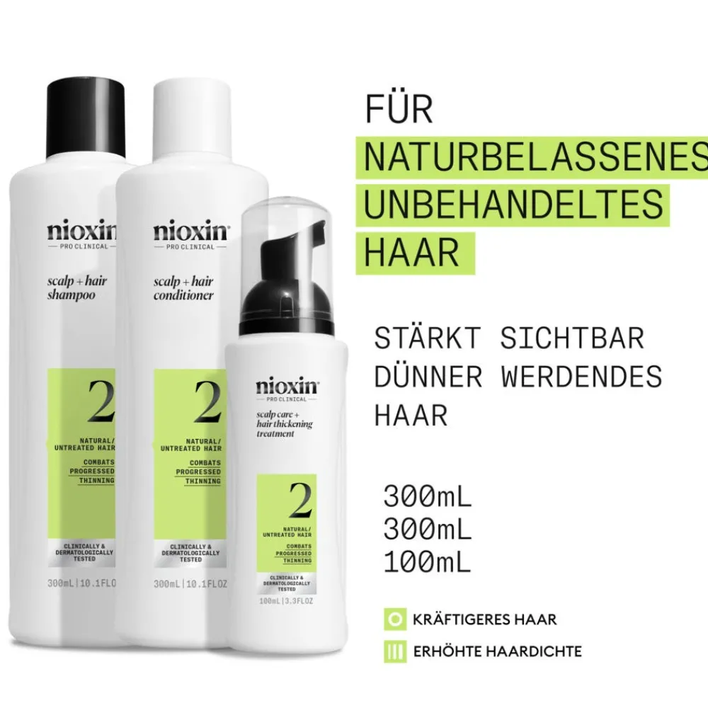 Nioxin Kopfhautpflege|Haarausfall|Scalp + Hair Thickening System 2 Set
