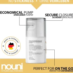 nouni Hagel Nature| Styling-Gel & Creme|Haargel für Kinder und Kleinkinder 50 ml