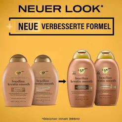 OGX Hagel Nature| Conditioner|Brazilian Keratin Therapy Conditioner 385 ml