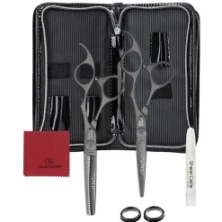 SilkCut Matt Black 2er Scherenset-Olivia Garden Best