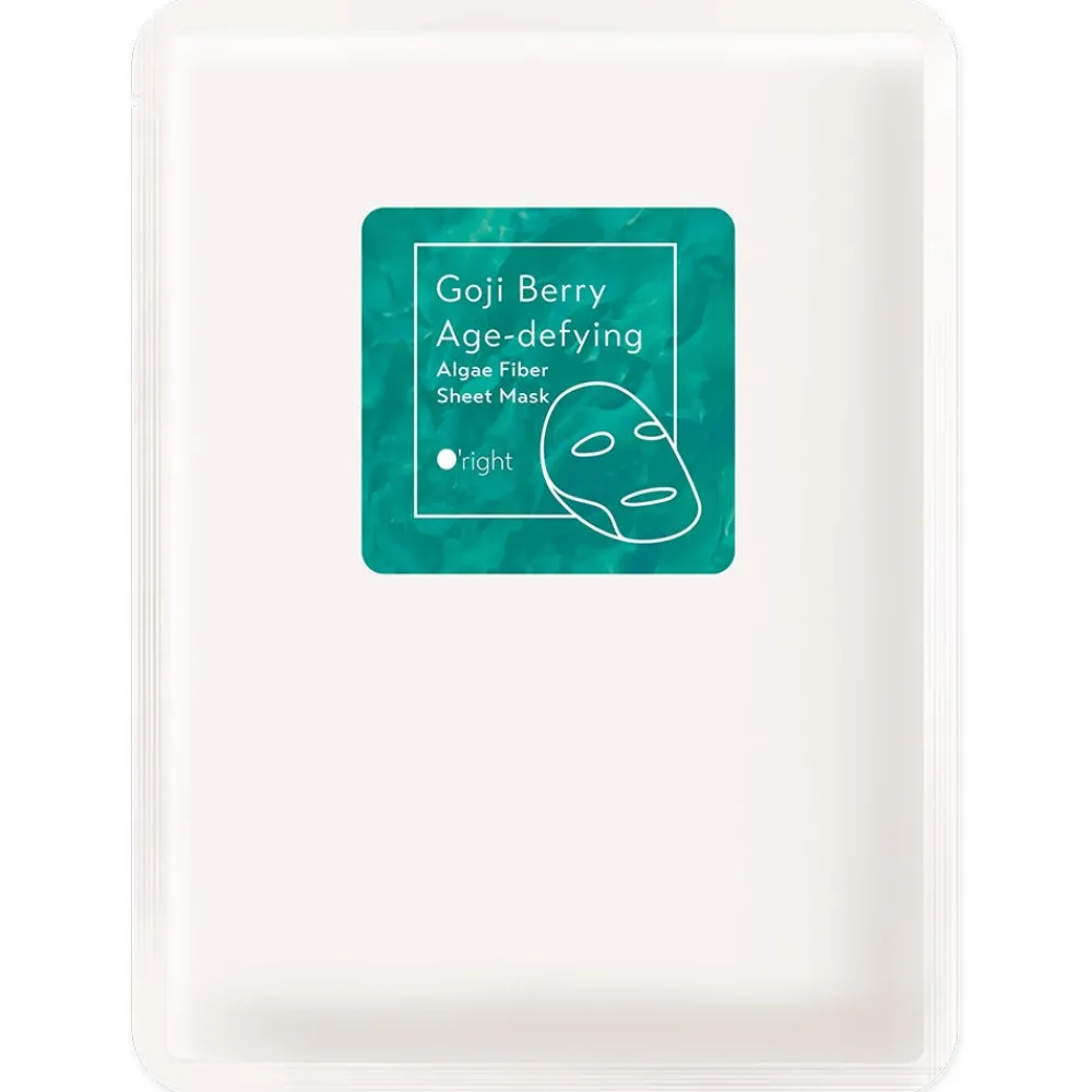 O’right Hagel Nature|Hautverjüngung^Goji Berry Age-Defying Algae Mask 5 Stück