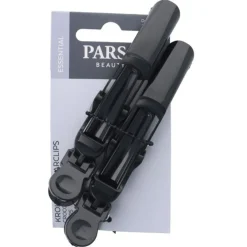 PARSA Beauty Haarklemmen|Haarschmuck^Kroko Klammern in schwarz im 2er Set