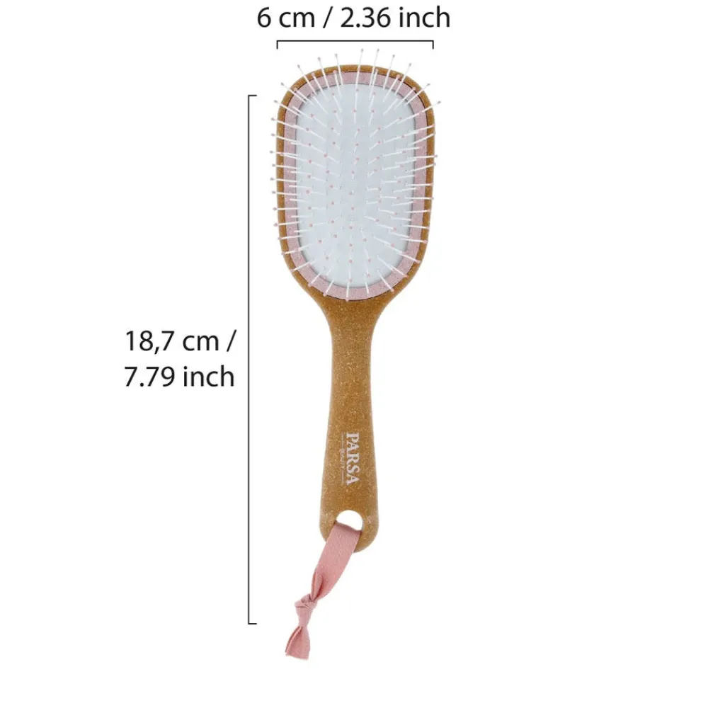 Nature Haarbürste Kork Wet & Dry rosa-PARSA Beauty Outlet