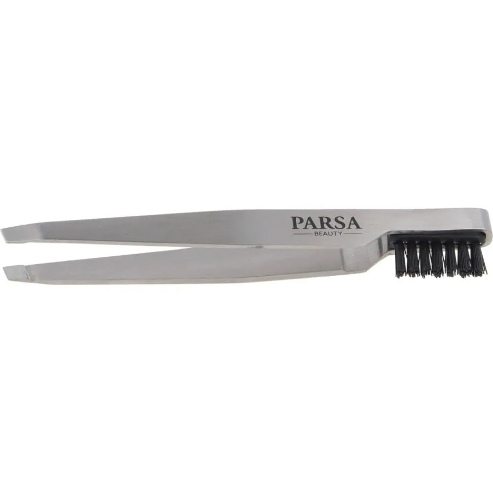 Pinzette mit Augenbrauenbürstchen 2 in 1-PARSA Beauty Discount