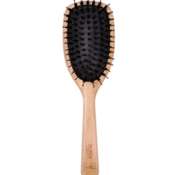 PARSA Beauty Kämme & Bürsten^Profi FSC Holz Haarbürste Paddle Groß oval mit Mischborsten