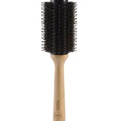PARSA Beauty Kämme & Bürsten|Profi FSC Holz Haarbürste Rundfön mit Mischborsten 33 cm